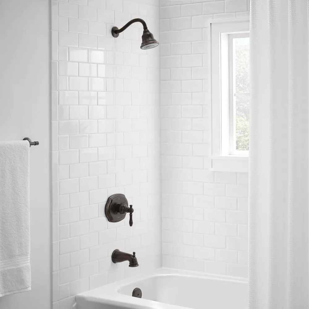 Lyndhurst Single-Handle 3-Spray Tub and Shower Faucet in Bronze, photo 2 of 8