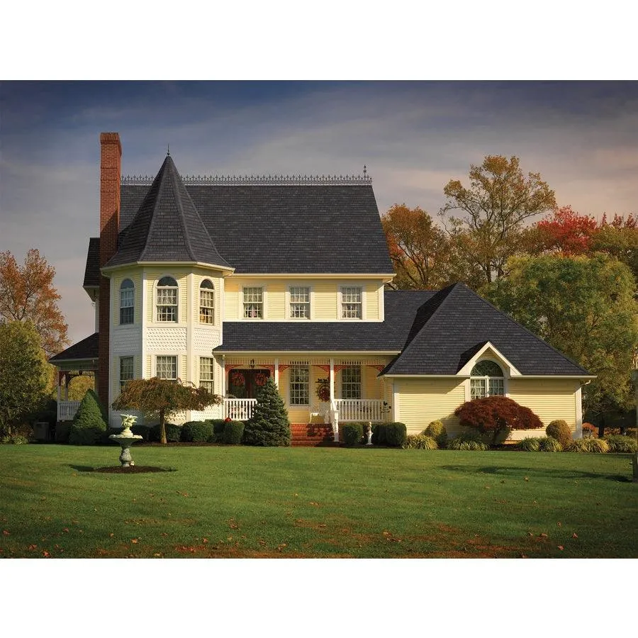 GAF Slateline 33.33-sq ft English Gray Architectural Roof Shingles, photo 7 of 7