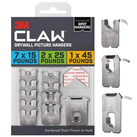 Claw Drywall Picture Hanging Set, 45 lb Capacity, 10-Piece