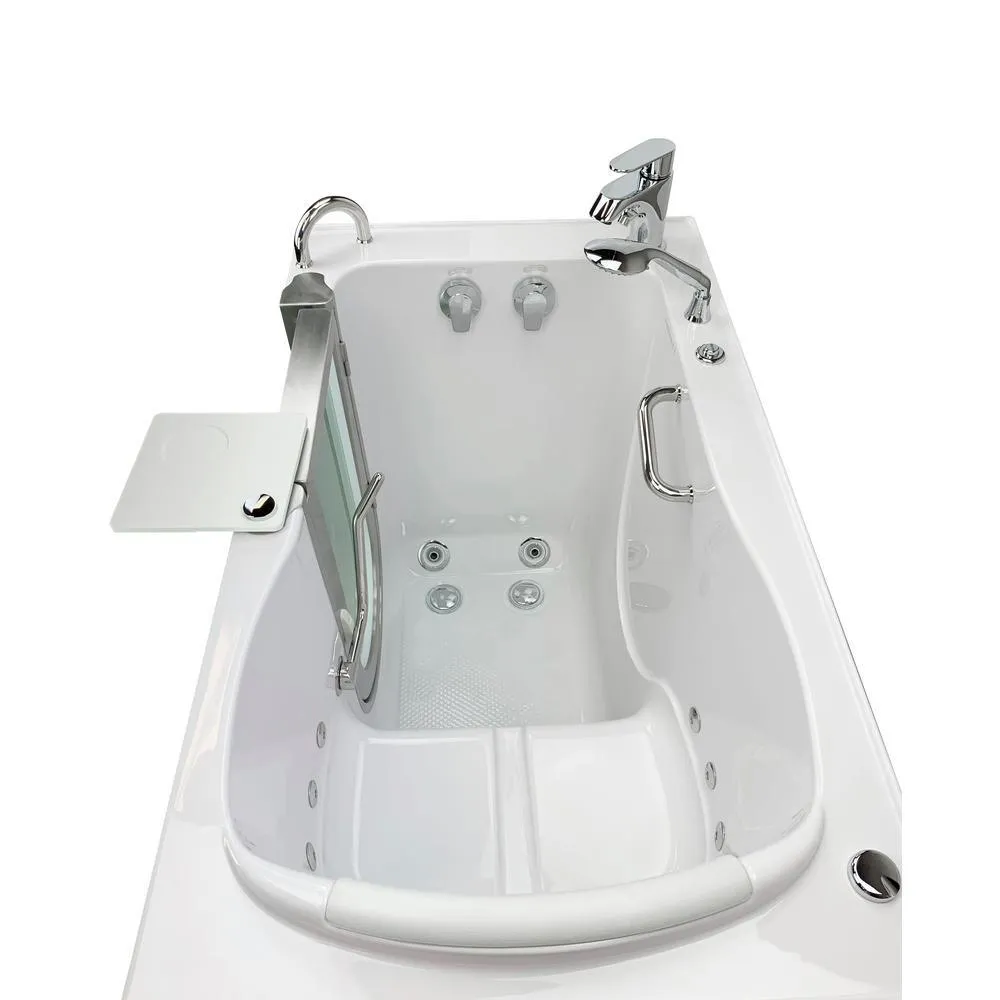 Ella Royal 52 in. Acrylic Walk-In Whirlpool Bathtub in White with Left Door, 2-Piece Fast Fill Faucet and 2 in. Dual Drain, photo 5 of 11