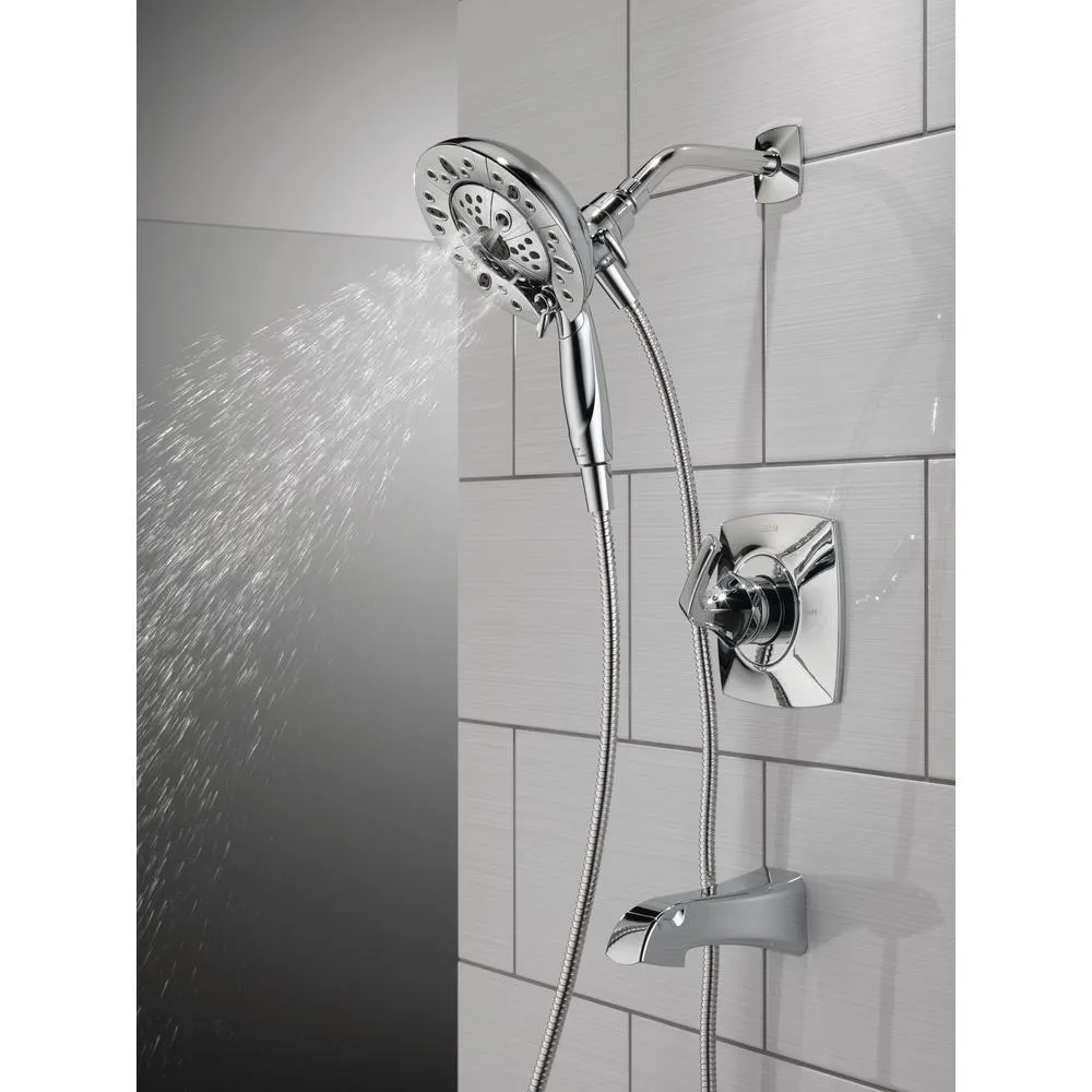 Vesna In2ition 2-in-1 Single-Handle 5-Spray Tub and Shower Faucet in Chrome (Valve Included), photo 9 of 16