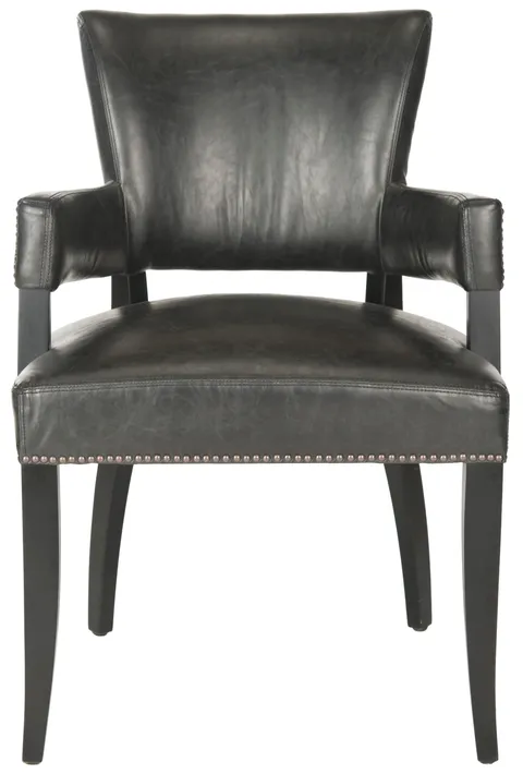 Desa Contemporary/Modern Faux Leather Upholstered Side Chair with Wood Frame