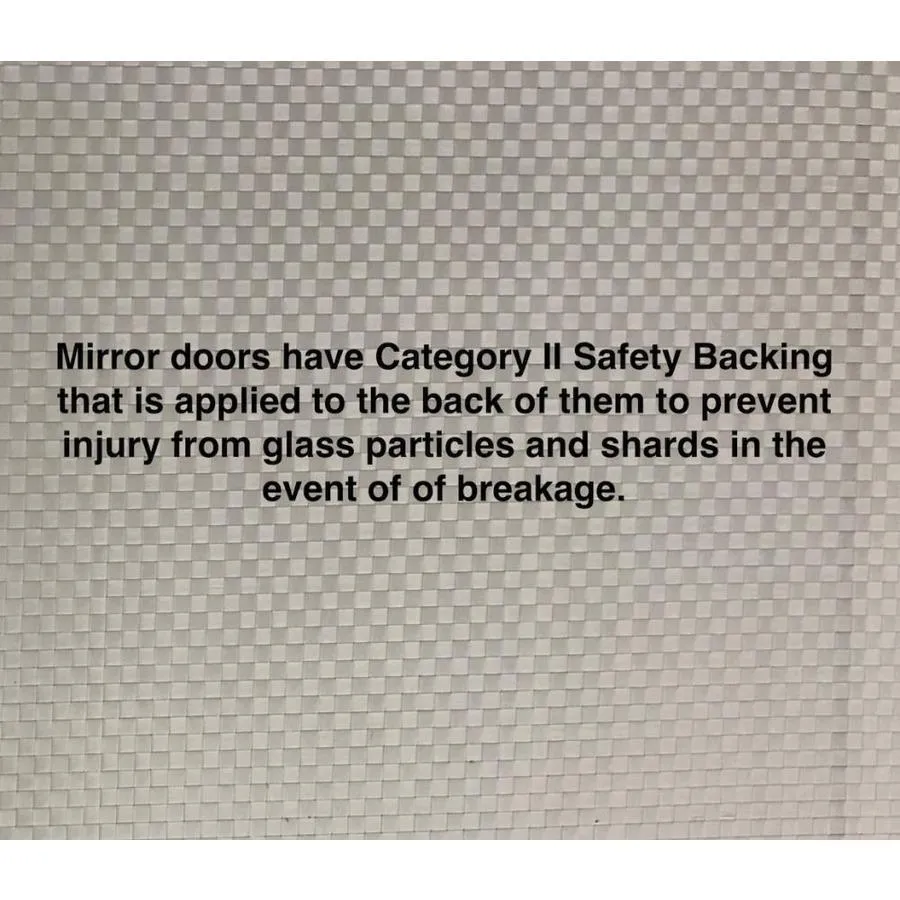 Manor Court 9150BF Series 24-in x 80-in Chrome Mirror/Panel Mirrored Glass Prefinished Aluminum Bifold Door (Hardware Included), photo 3 of 6