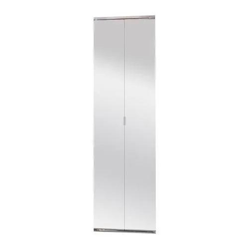 Manor Court 9150BF Series 24-in x 80-in Chrome Mirror/Panel Mirrored Glass Prefinished Aluminum Bifold Door (Hardware Included), photo 6 of 6