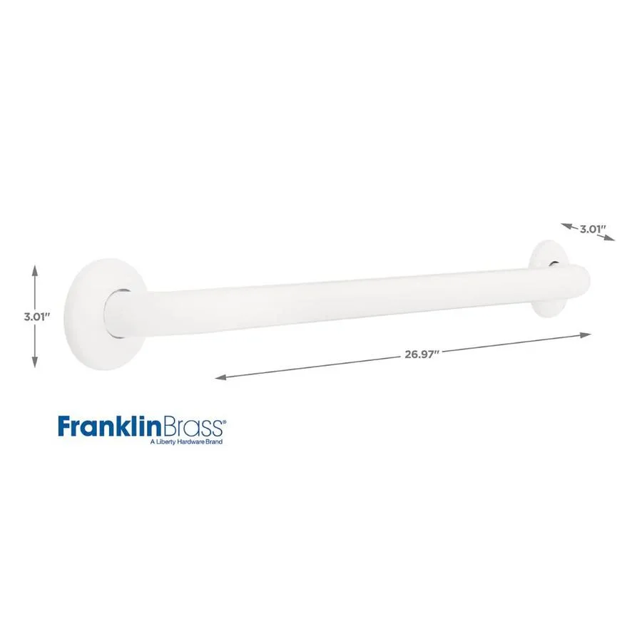 Franklin Brass 5700 Series 24-in Bright Stainless Steel Wall Mount (ADA Compliant) Grab Bar, photo 7 of 7