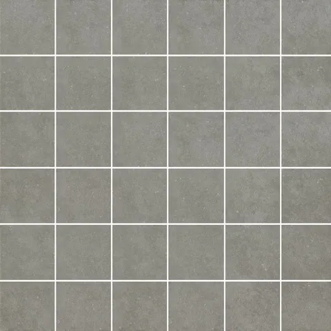 Mitte Gray Porcelain Border Tile (12 × 12 in)