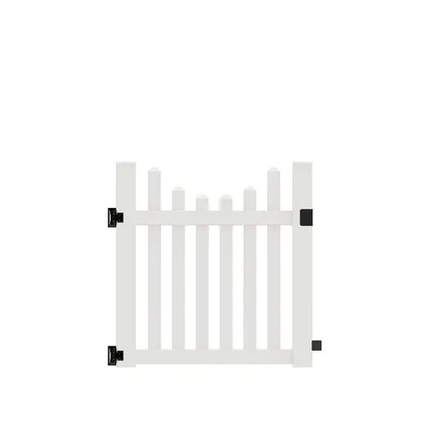 Coventry 4-ft White Vinyl Fence Gate Kit