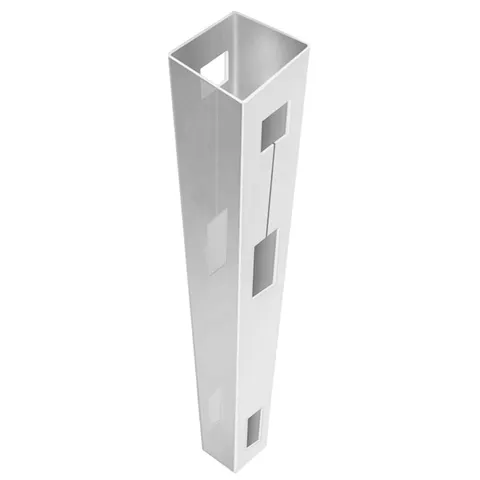 9-ft White Vinyl Line Fence Post