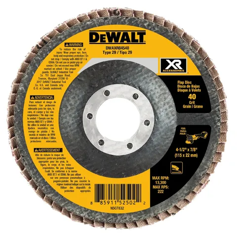 XR Ceramic 4.5-in 40-Grit Type 29 Flap Grinding Wheel, 7/8-in Arbor