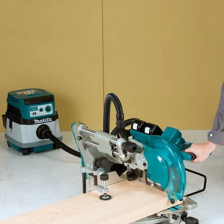 Makita 18-Volt X2 LXT 10 in. Brushless Cordless Dual-Bevel Sliding Compound Miter Saw Kit Laser 5.0 Ah with Batteries 5.0 Ah, photo 2 of 11