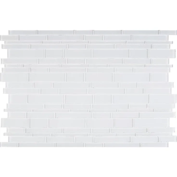 MSI Ice Interlocking 12 in. x 12 in. x 8 mm Glass Mesh-Mounted Mosaic Tile (10 sq. ft./case), photo 5 of 11