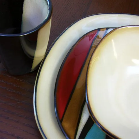 Athlea 16-Piece Casual Multicolor Stoneware Dinnerware Set