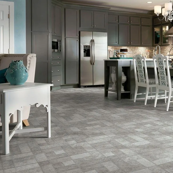 TrafficMASTER Bodden Bay 12 in. x 12 in. Grey Peel and Stick Vinyl Tile (30 sq. ft. / case), photo 3 of 7
