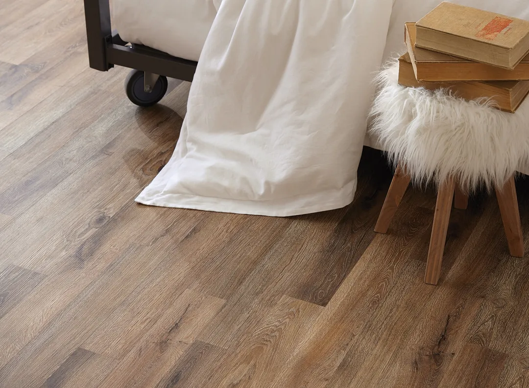 Style Selections Safari 4-in W x 36-in L x 2-mm Water-Resistant Peel-and-Stick Vinyl Plank Flooring (1-sq ft), photo 6 of 8