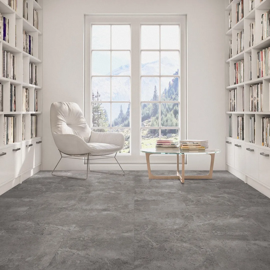 Perfection Floor Tile Travertine Collection 0.05-mil 20-in W x 20-in L Interlocking Vinyl Tile, photo 3 of 7