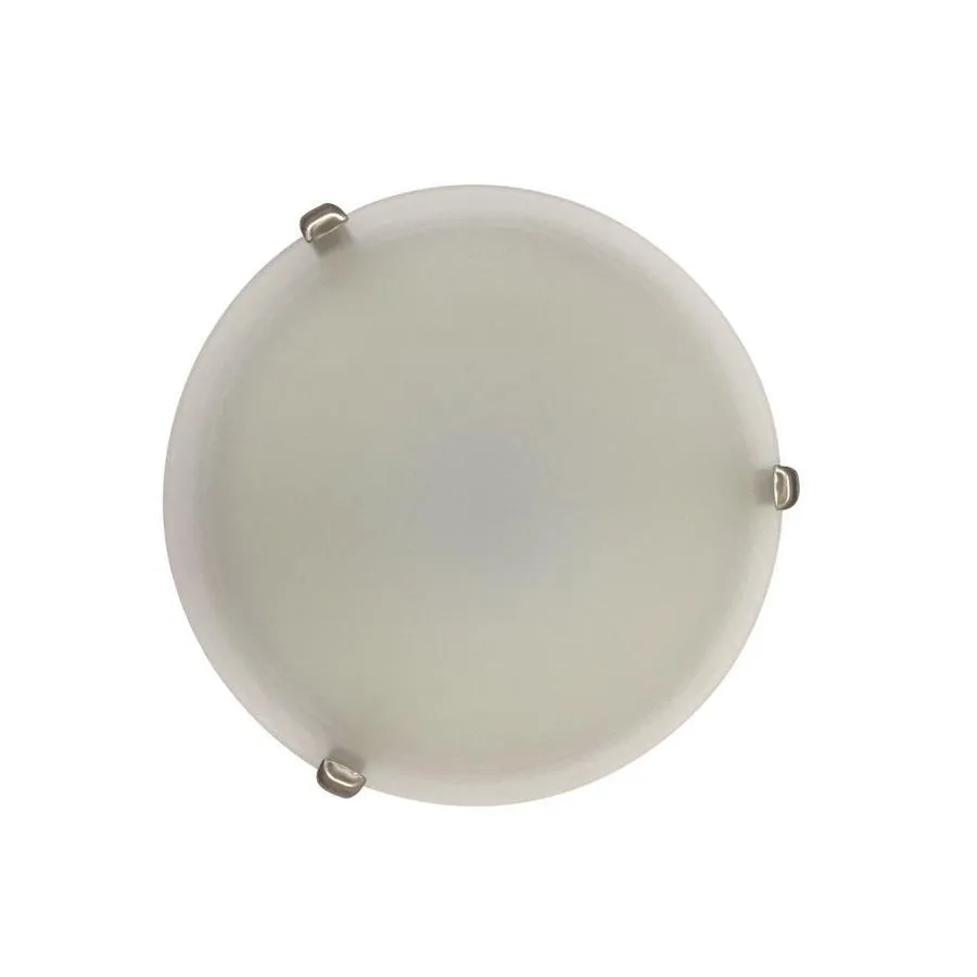 Portfolio Adorley 16-in Brushed Nickel/Bronze/White Modern LED Semi-Flush Mount Light, ENERGY STAR, photo 3 of 11
