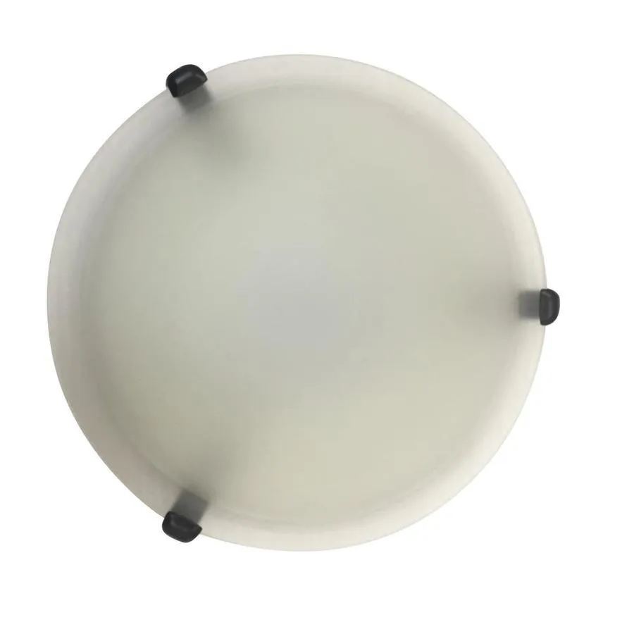 Portfolio Adorley 16-in Brushed Nickel/Bronze/White Modern LED Semi-Flush Mount Light, ENERGY STAR, photo 4 of 11