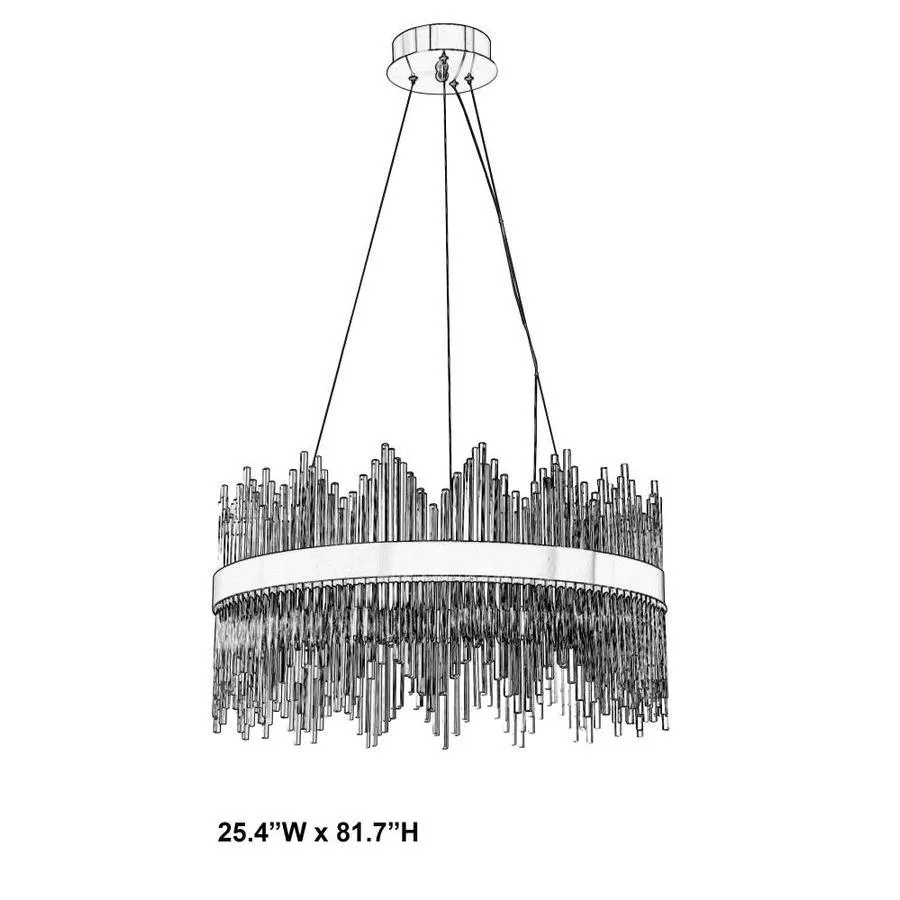 Scott Living Marion Soft Gold Modern/Contemporary Chandelier, photo 3 of 4