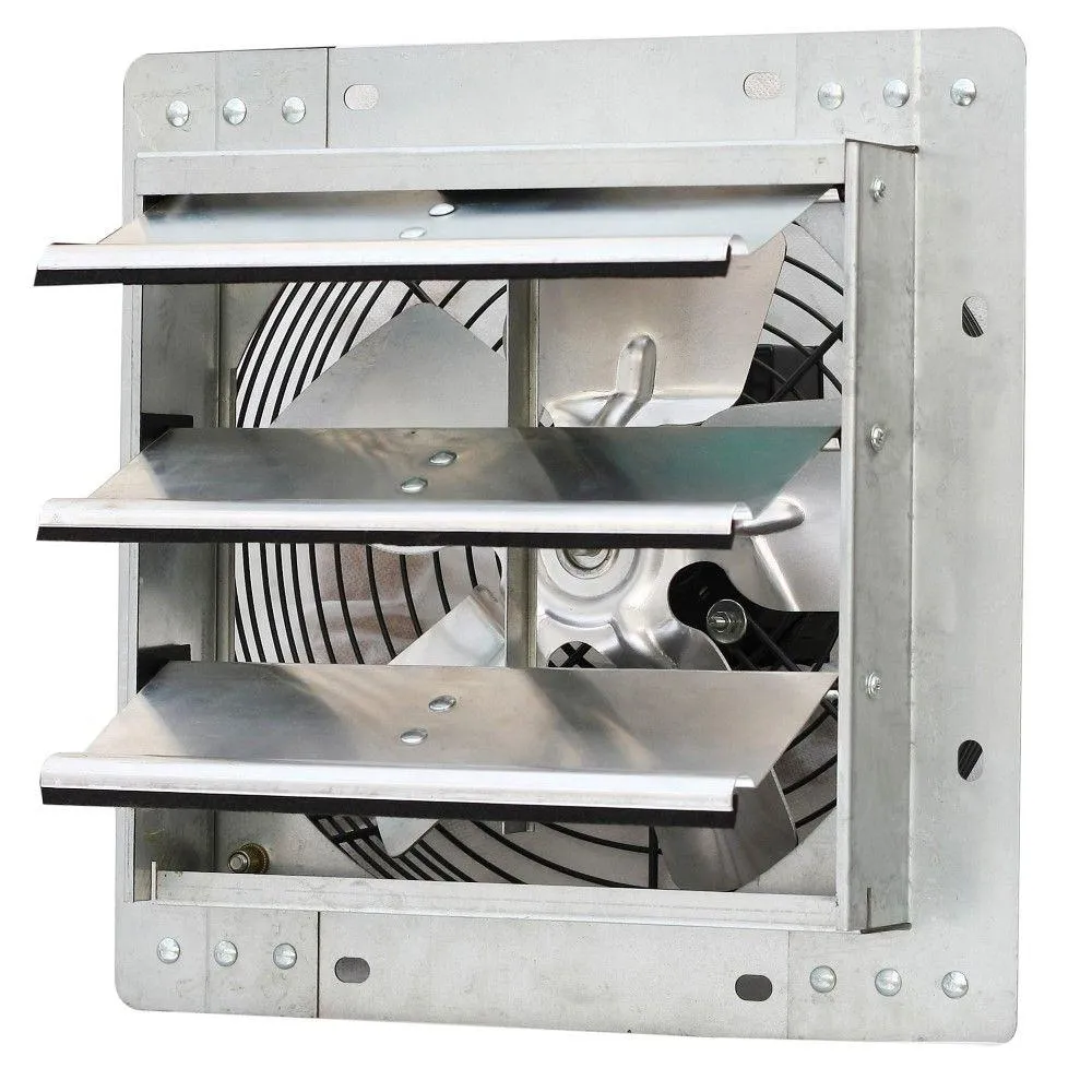 iLIVING 3368 CFM Silver Electric Powered Gable Mount Shutter Fan/Vent, photo 6 of 6