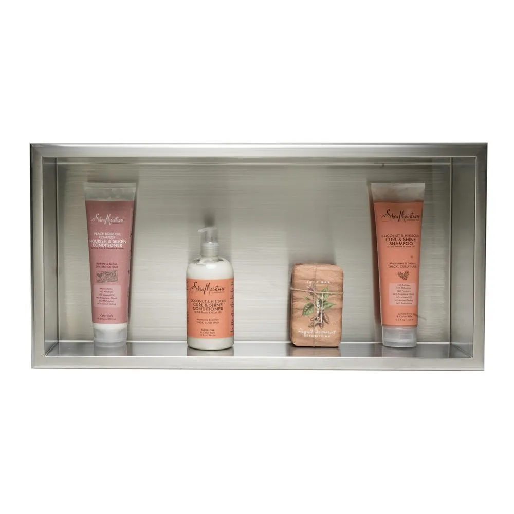 24 in. x 12 in. x 4 in. Niche in Brushed Stainless Steel, photo 7 of 7