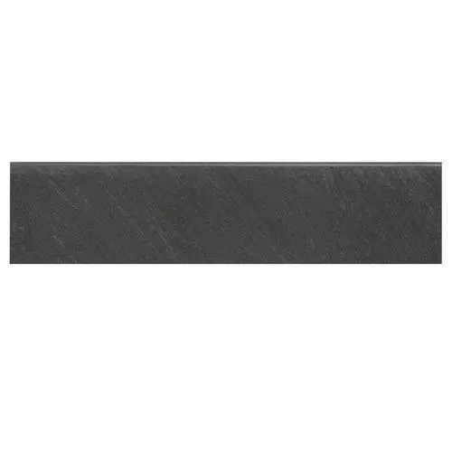 American Olean Carbon Mist Slate Porcelain Bullnose Tile, 3-in x 12-in (Actual 11.81-in x 2.87-in), photo 3 of 6