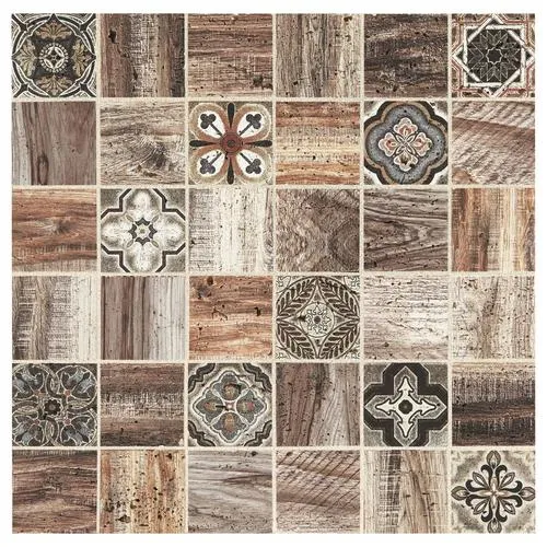 American Olean Genuine Stone Moroccan Natural Travertine Mosaic Wall Tile, 11 in x 11 in, photo 3 of 12