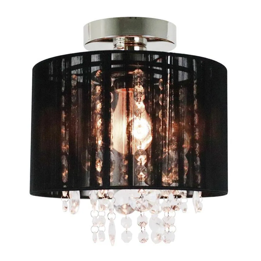 Decor Therapy 9.84-in Modern/Contemporary Semi-Flush Mount Light, photo 4 of 4