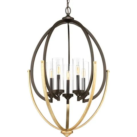 Evoke 5-Light Antique Bronze Chandelier