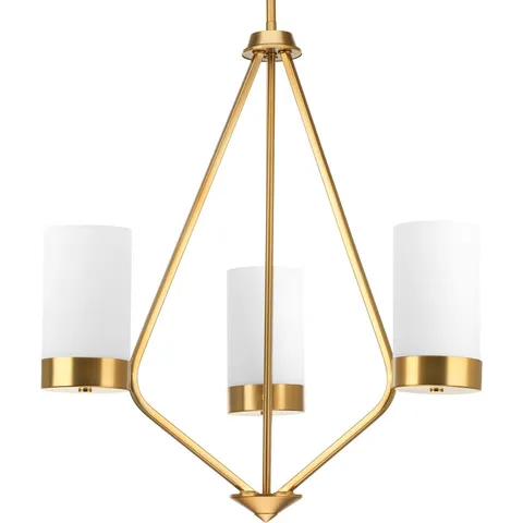 Elevate 3-Light Brushed Bronze Chandelier