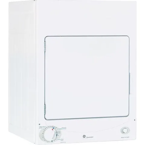 3.6-cu ft Stackable Electric Dryer (White)