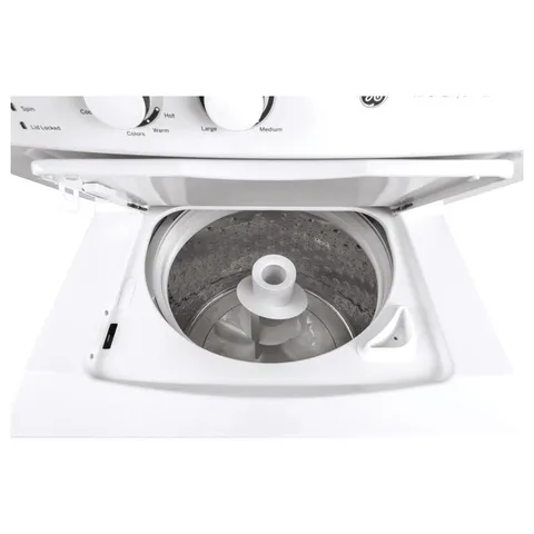 Electric Stacked Laundry Center with 3.8-cu ft Washer and 5.9-cu ft Dryer
