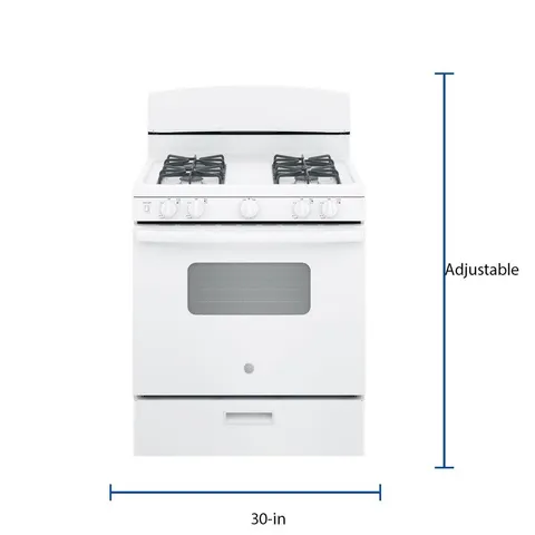 30-in 4 Burners 4.8-cu ft Freestanding Gas Range (White)