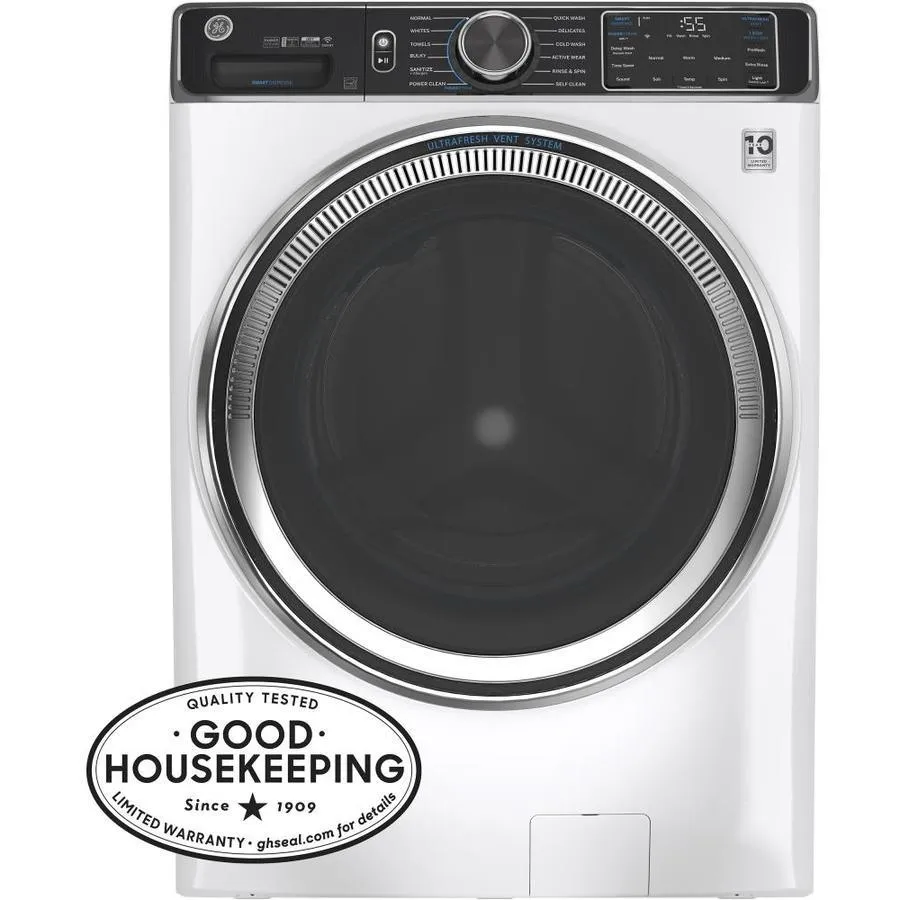 GE UltraFresh Vent System 5-cu ft Stackable Steam Cycle Front-Load Washer (White) ENERGY STAR, photo 6 of 13