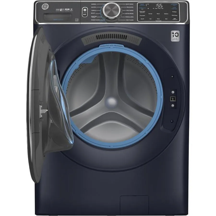 GE UltraFresh Vent System 5-cu ft Stackable Steam Cycle Front-Load Washer (Sapphire Blue) ENERGY STAR, photo 2 of 22
