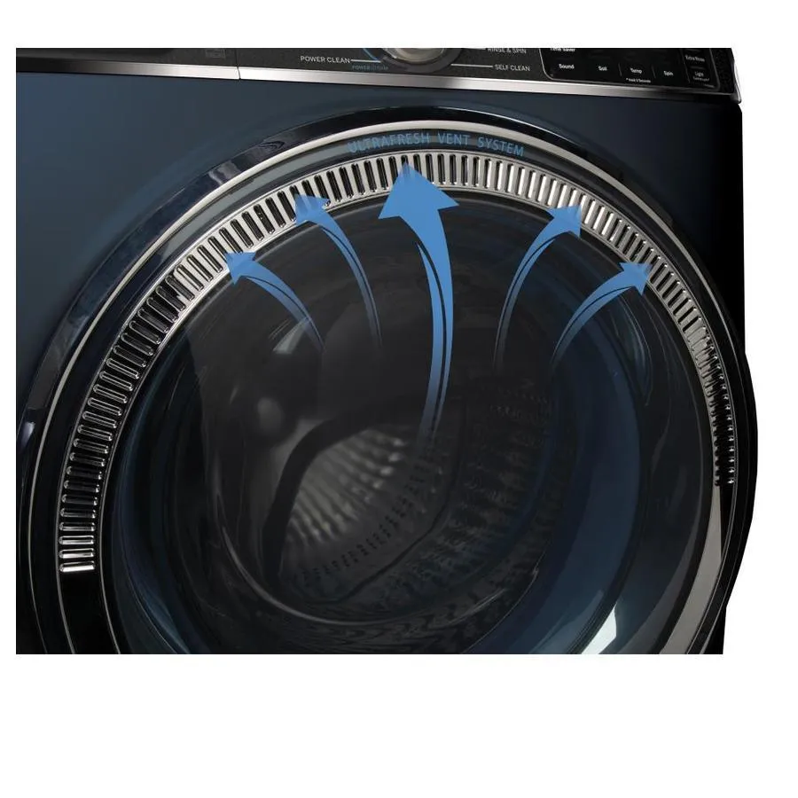 GE UltraFresh Vent System 5-cu ft Stackable Steam Cycle Front-Load Washer (Sapphire Blue) ENERGY STAR, photo 5 of 22