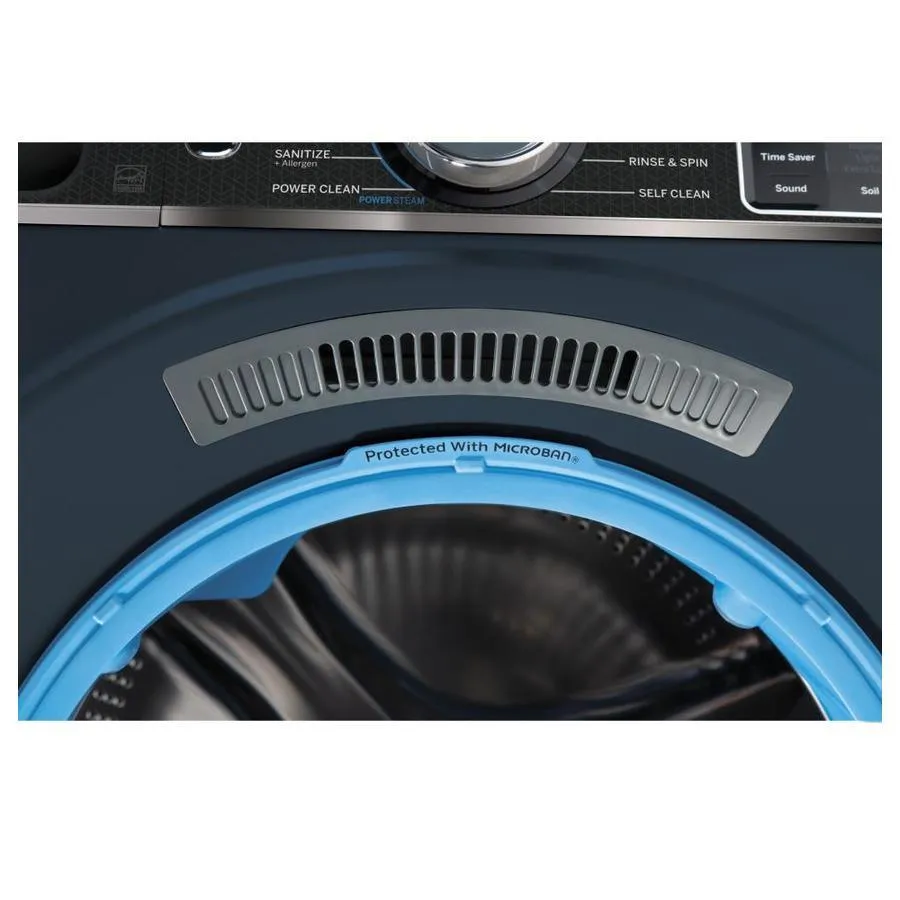 GE UltraFresh Vent System 5-cu ft Stackable Steam Cycle Front-Load Washer (Sapphire Blue) ENERGY STAR, photo 6 of 22