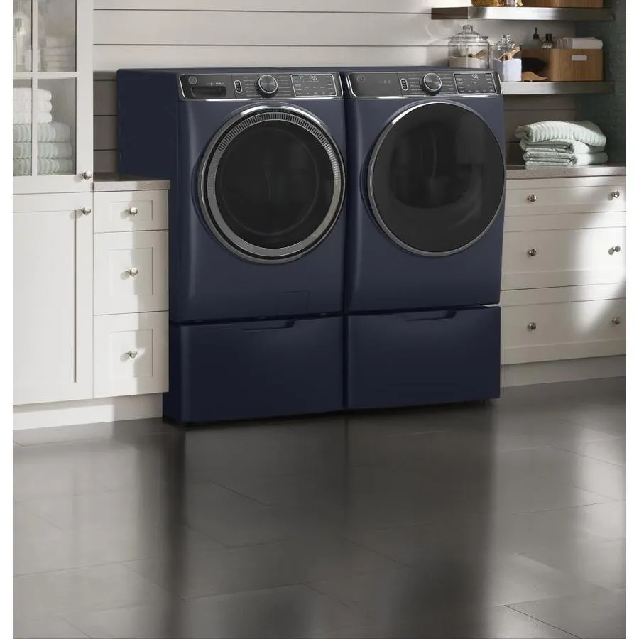 GE UltraFresh Vent System 5-cu ft Stackable Steam Cycle Front-Load Washer (Sapphire Blue) ENERGY STAR, photo 11 of 22
