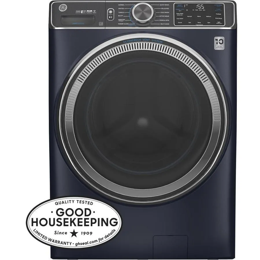 GE UltraFresh Vent System 5-cu ft Stackable Steam Cycle Front-Load Washer (Sapphire Blue) ENERGY STAR, photo 14 of 22
