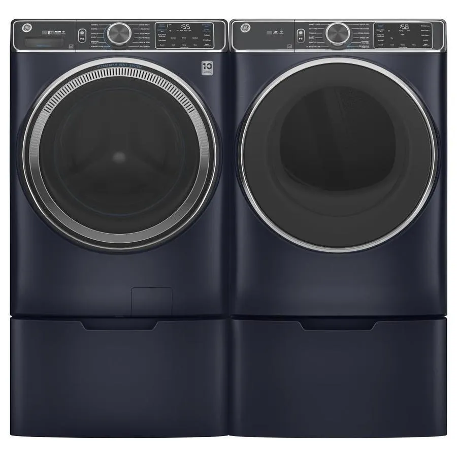 GE UltraFresh Vent System 5-cu ft Stackable Steam Cycle Front-Load Washer (Sapphire Blue) ENERGY STAR, photo 17 of 22