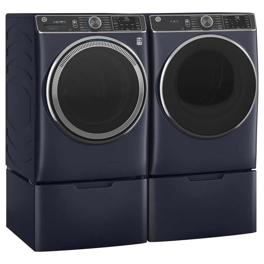 GE UltraFresh Vent System 5-cu ft Stackable Steam Cycle Front-Load Washer (Sapphire Blue) ENERGY STAR, photo 18 of 22