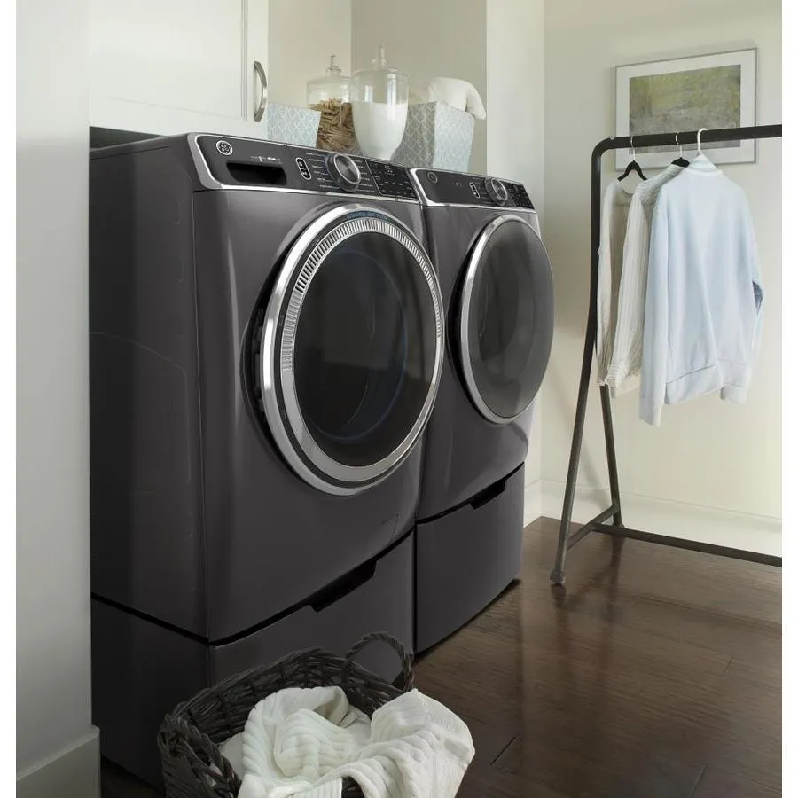 GE UltraFresh Vent System 5-cu ft Stackable Steam Cycle Front-Load Washer (Diamond Gray) ENERGY STAR, photo 3 of 22