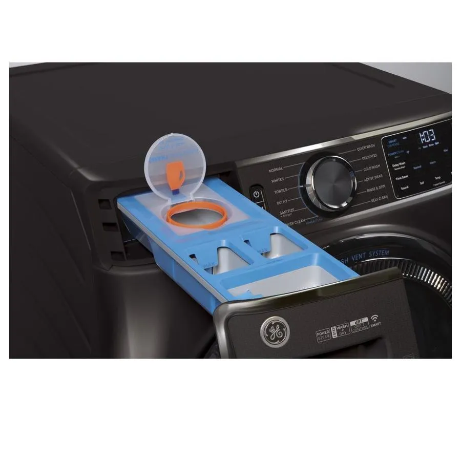 GE UltraFresh Vent System 5-cu ft Stackable Steam Cycle Front-Load Washer (Diamond Gray) ENERGY STAR, photo 17 of 22