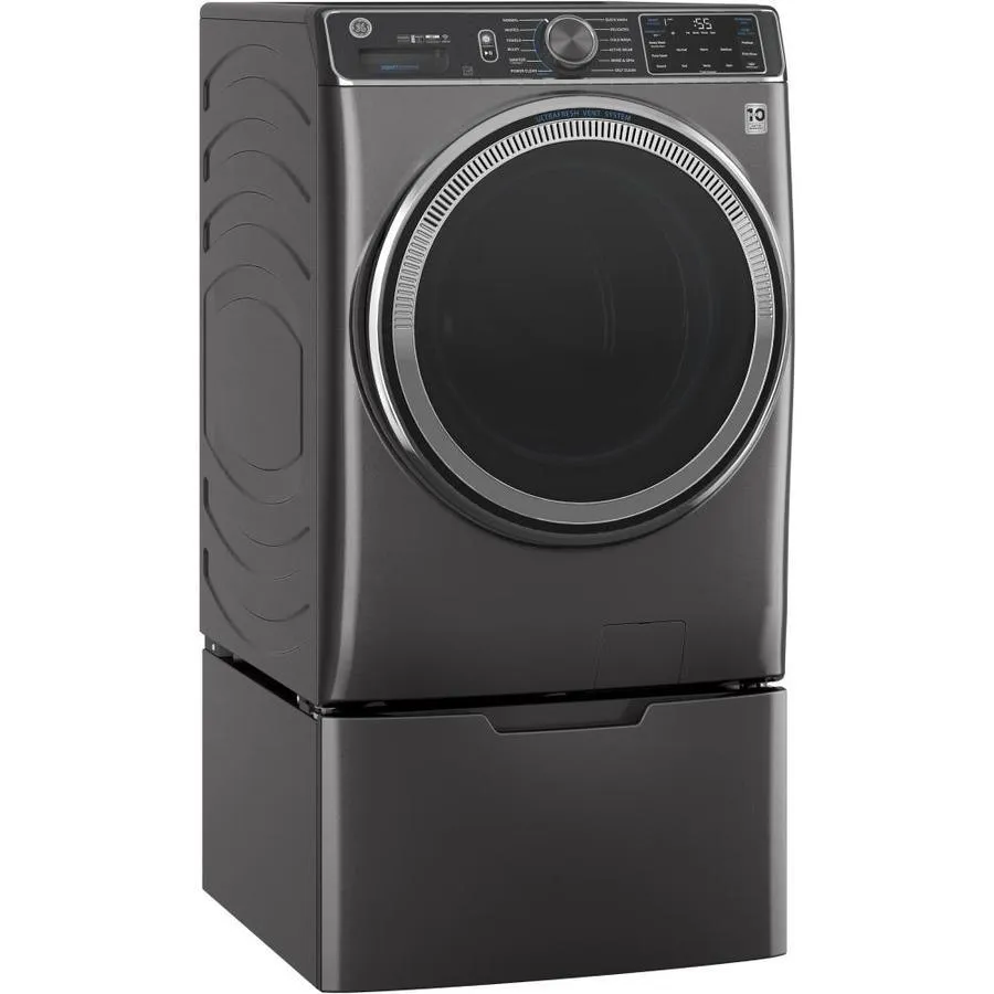 GE UltraFresh Vent System 5-cu ft Stackable Steam Cycle Front-Load Washer (Diamond Gray) ENERGY STAR, photo 4 of 22