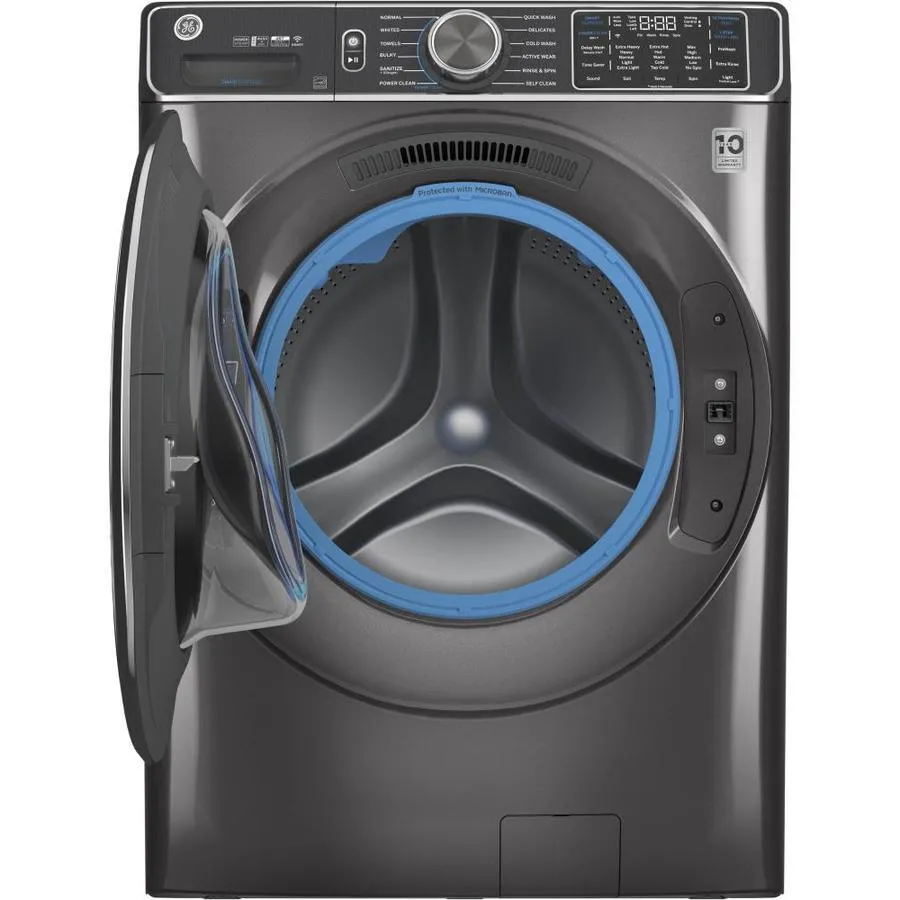 GE UltraFresh Vent System 5-cu ft Stackable Steam Cycle Front-Load Washer (Diamond Gray) ENERGY STAR, photo 6 of 22