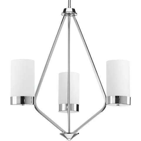 Polished Chrome 3-Light Chandelier