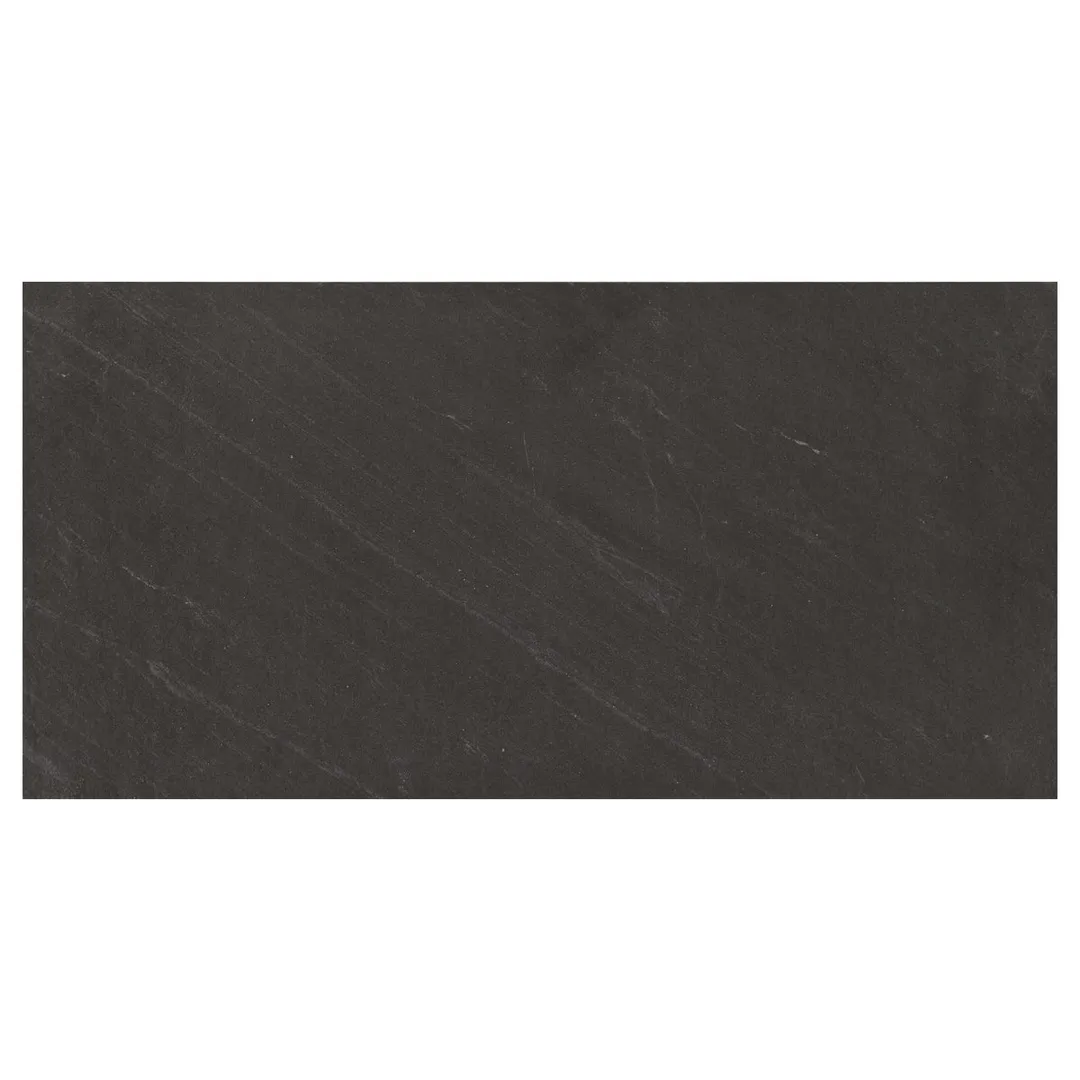 American Olean Carbon Mist Slate 12-in x 24-in Glazed Porcelain Stone Look Floor and Wall Tile, photo 7 of 14