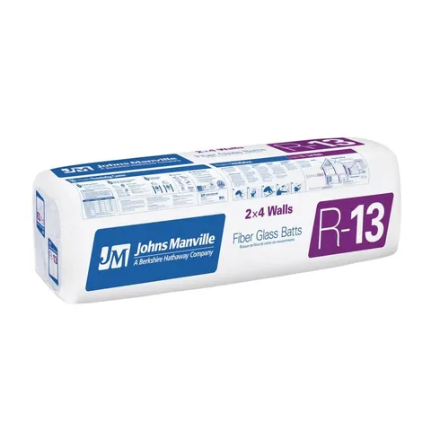 (Johns Manville) R-13 Kraft-Faced Fiberglass Batt Insulation