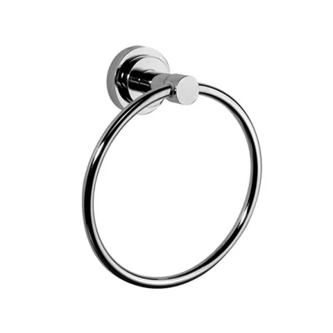 Salone and Razzo Polished Chrome Wall Mount Towel Ring