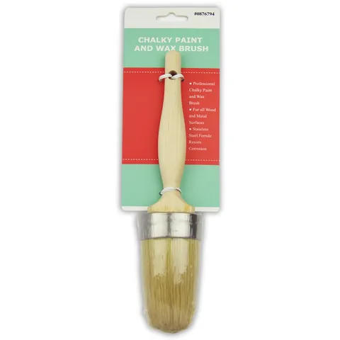 Chalky Paint & Wax Oval Brush, 1.95 in