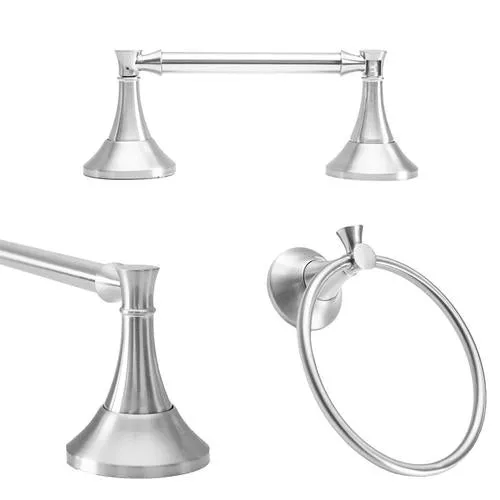 ARISTA 3-Piece ARLINGTON CHROME Decorative Bathroom Hardware Set, photo 2 of 2